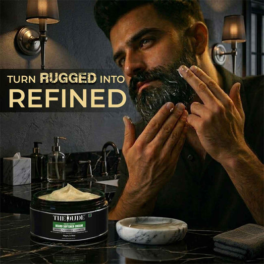 THE DUDE Beard Softner Cream | Velvet Touch Smooth & Soft Beard Care Cream for Men - 50 gm
