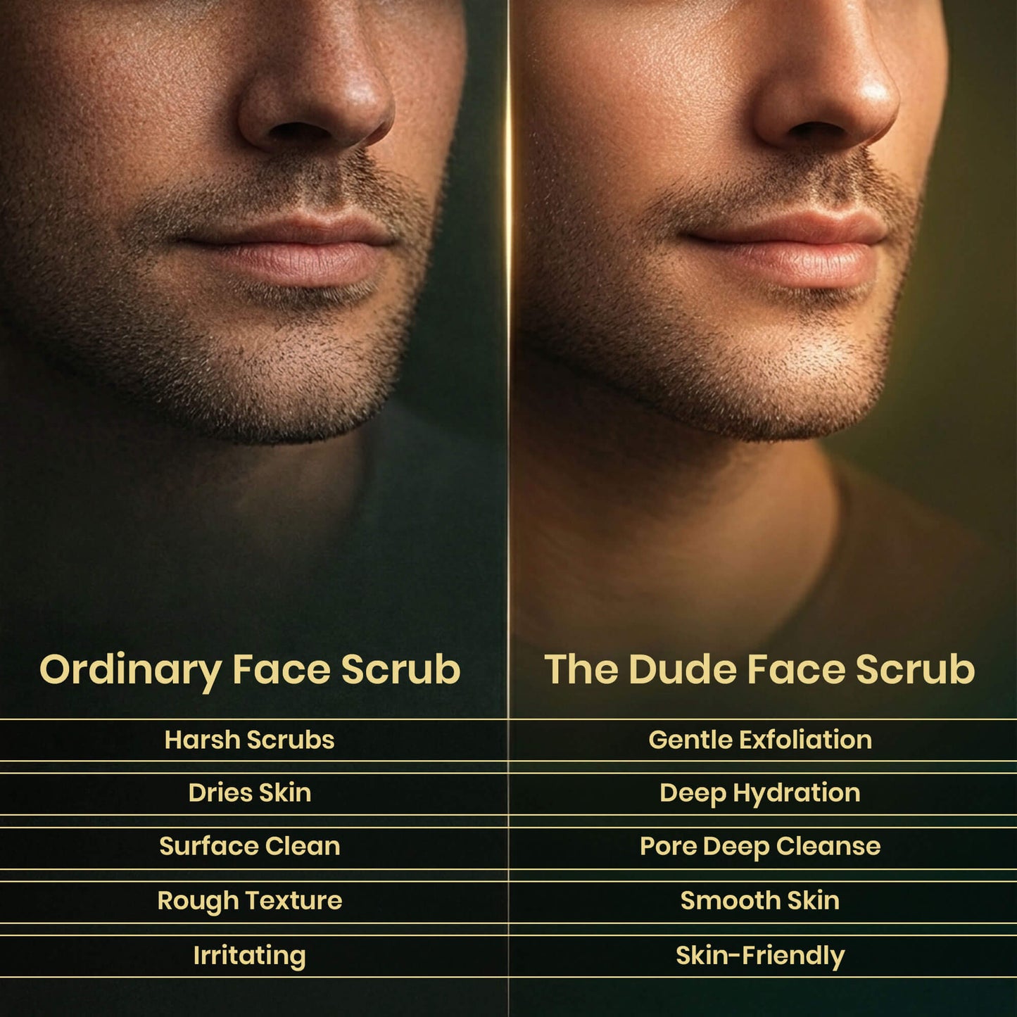 THE DUDE Ultra Glow Hydrating Face Scrub for Men - 100 gm | Glycolic & Hyaluronic Acid | Deep Exfoliation | Removes Dead Skin & Dullness