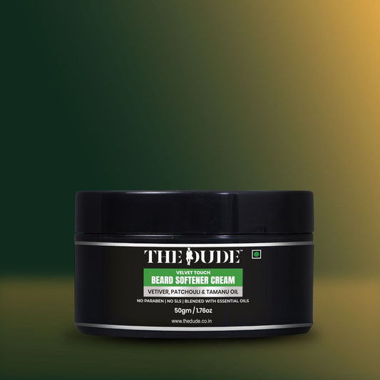 THE DUDE Beard Softner Cream | Velvet Touch Smooth & Soft Beard Care Cream for Men - 50 gm