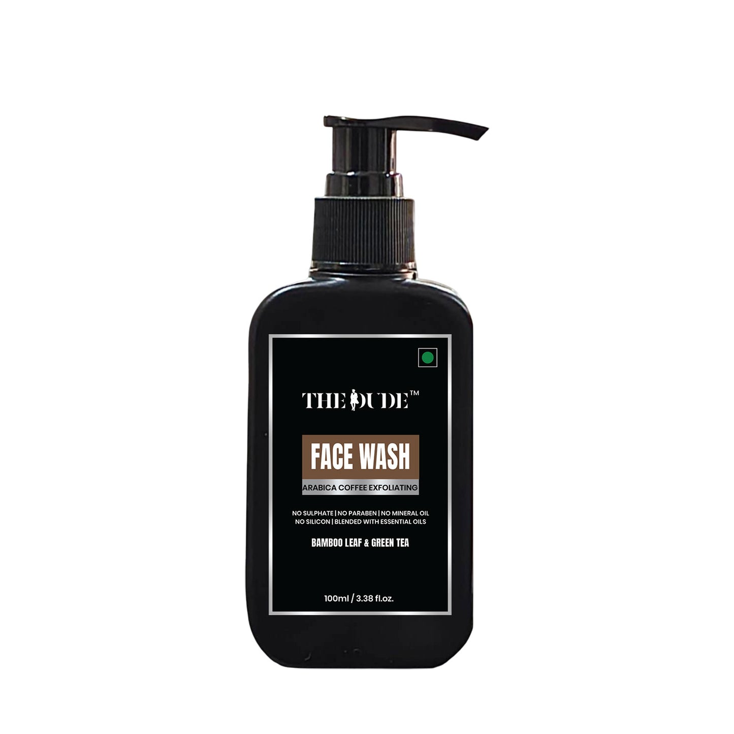 THE DUDE Coffee Exfoliating Face Wash for Men - 100 ml | Arabica Coffee Bamboo Green Tea | Gently Exfoliates & Revives Dull Skin