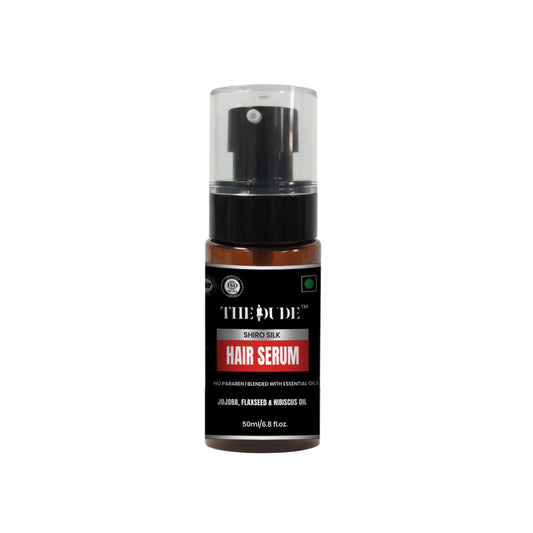 The Dude Shiro silk Hair serum with Jojoba, Flaxseed & Hibiscus oil