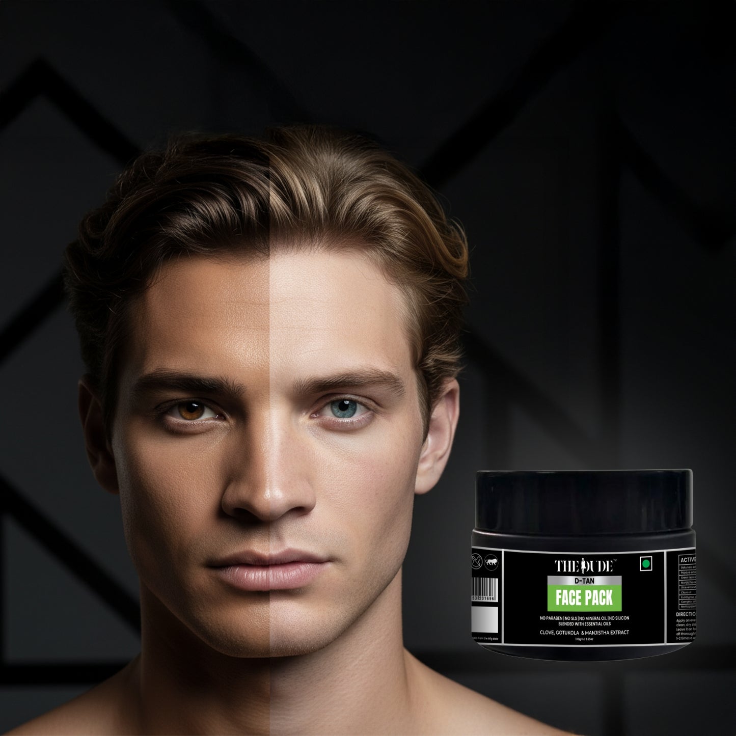 The Dude De-Tan Face Pack with Clove, Gotukola  & Manjistha extract
