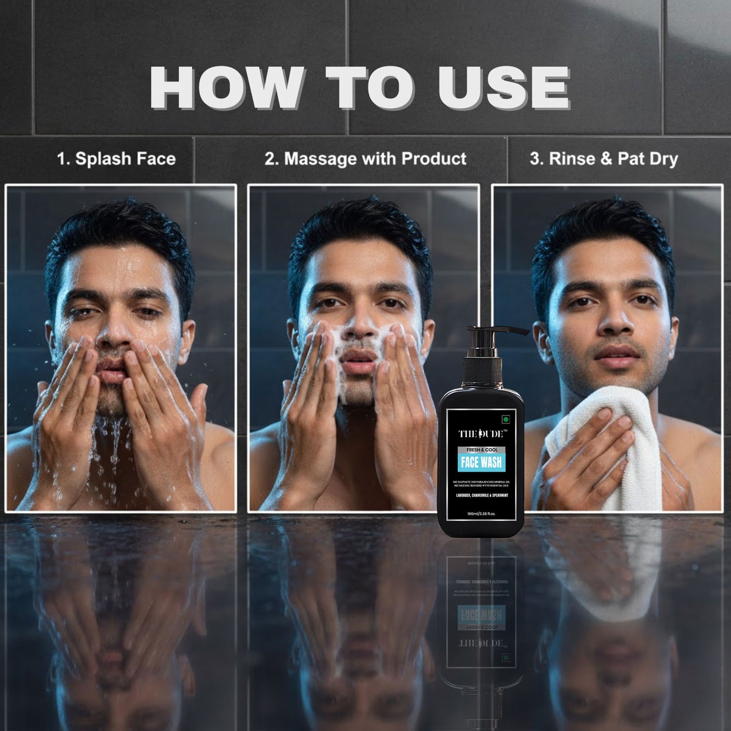 The Dude Fresh & Cool Himalayan Lavender, Chamomile & Spearmint Face wash- 100ml