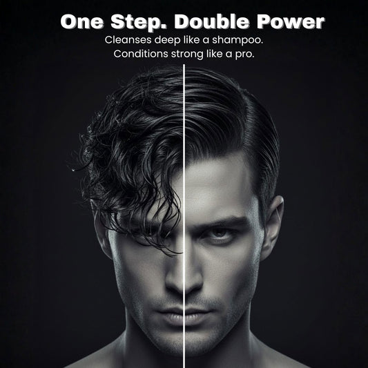 THE DUDE Smooth Roots 2-in-1 Shampoo & Conditioner for Men - 200 ml | Fenugreek, Ginseng & Camellia | Reduces Hair Fall & Dryness | Strengthens Roots