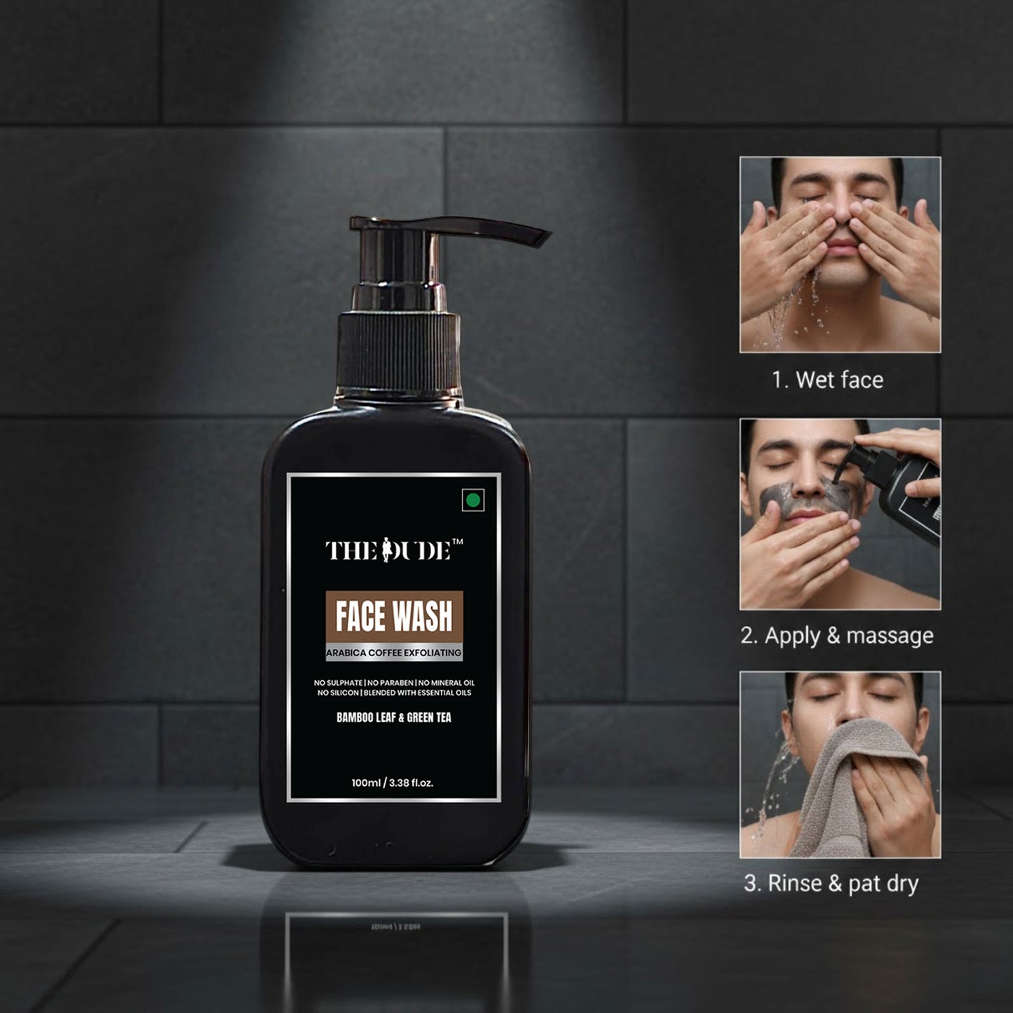 The Dude Arabica Coffee Exfoliating With Bamboo & Green Tea Face Wash
