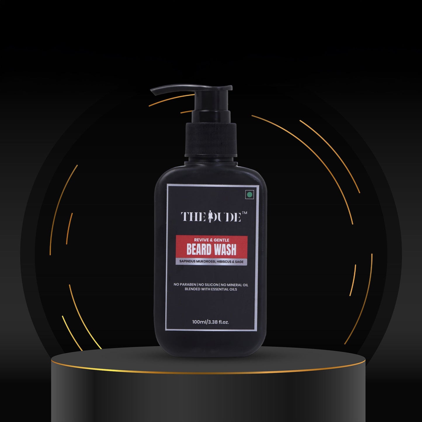 THE DUDE Revive Gentle Beard Wash for Men - 100 ml | Mild Daily Cleanser | Removes Dirt Odour & Beard Dandruff | Softens & Refreshes Beard